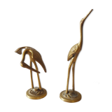 Brass heron duo