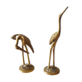 Duo de héron en laiton