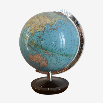 Mappemonde vintage années 70 petit modèle