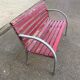 Banc de jardin 2 places en bois massif et acier Hespéride