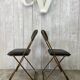 Paire de chaises pliantes vintage