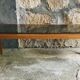 Modernist rectangular coffee table wood and glass - vintage - 1960s