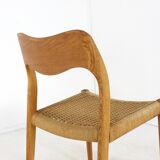 Ensemble de 6 Niels Otto Møller pour JL Møllers Møbelfabrik | modèle 71 - danois