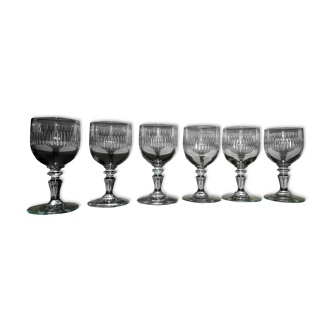 Lot de 6 verres à vin