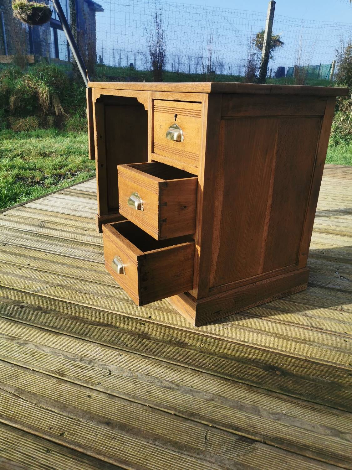 Oak administration desk