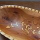 Handmade oriental fruit bowl in thuya wood - vintage marquetry
