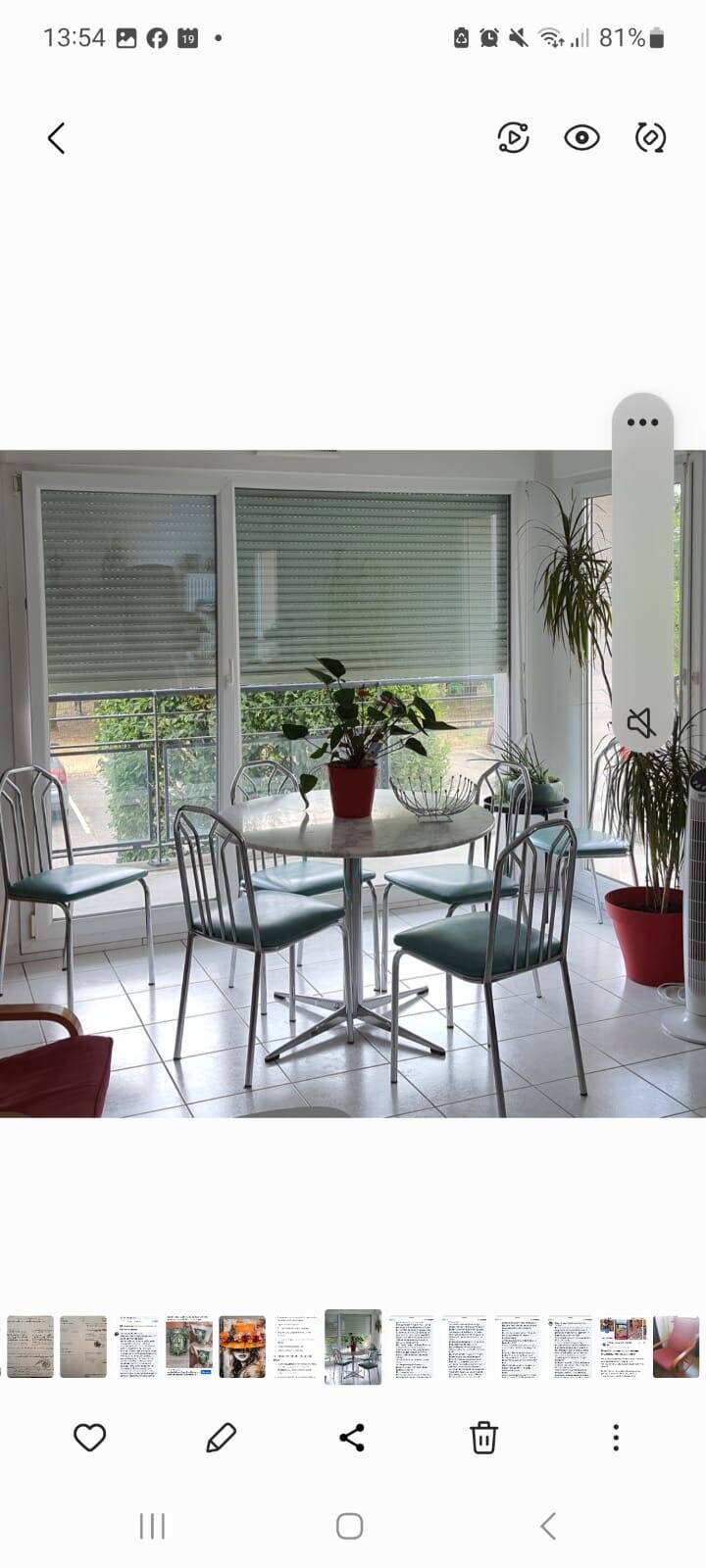 Table en marbre ronde de carrare