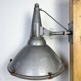 Large Vintage Industrial Aluminium Factory Wall Spotlight, 1970s