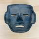 Black ceramic mask, Mexican tribal art