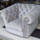 Chesterfield-style armchair