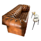 3-4 seater Chesterfield leather sofa