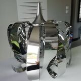 Vintage chrome pendant light