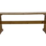 Vintage Scandinavian modern pinewood bench from the 1960's