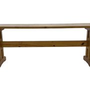 Vintage Scandinavian modern pinewood bench from the 1960's