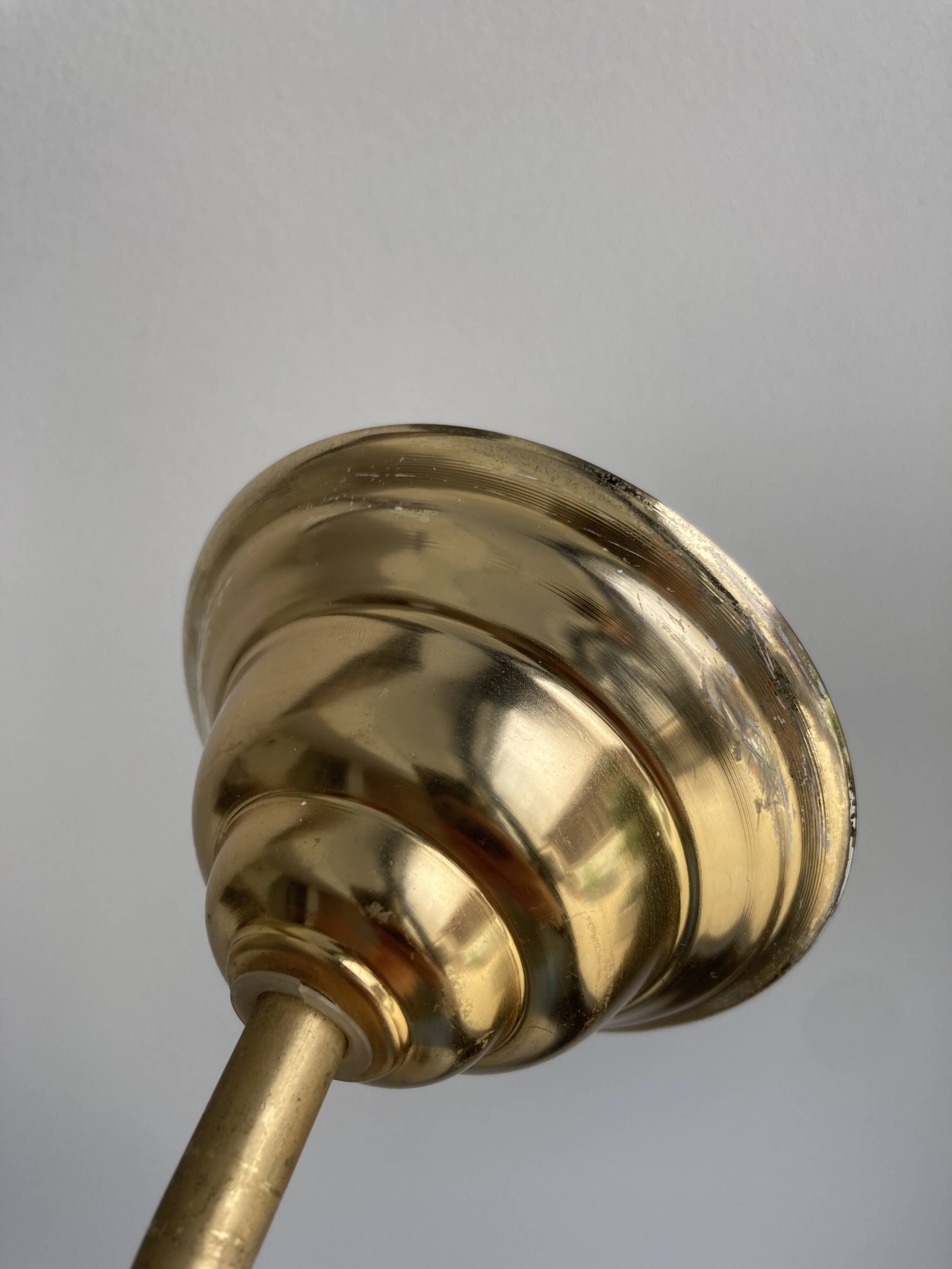 1950s glass globe pendant light