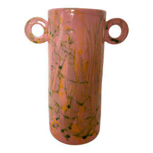 vase en céramique rose - abstrait