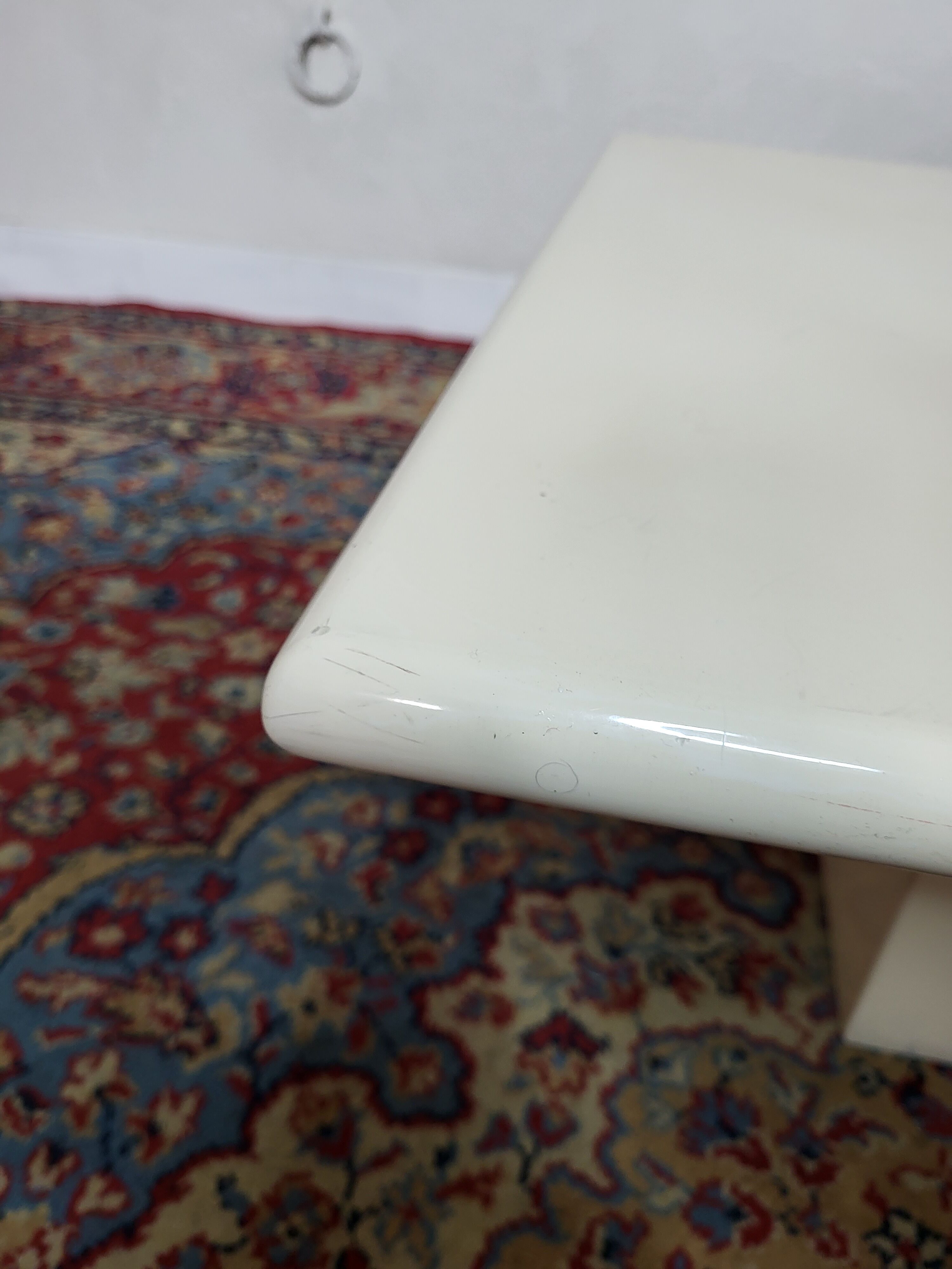 Lacquered wood coffee table