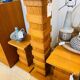 Scandinavian teak plant column, 1970