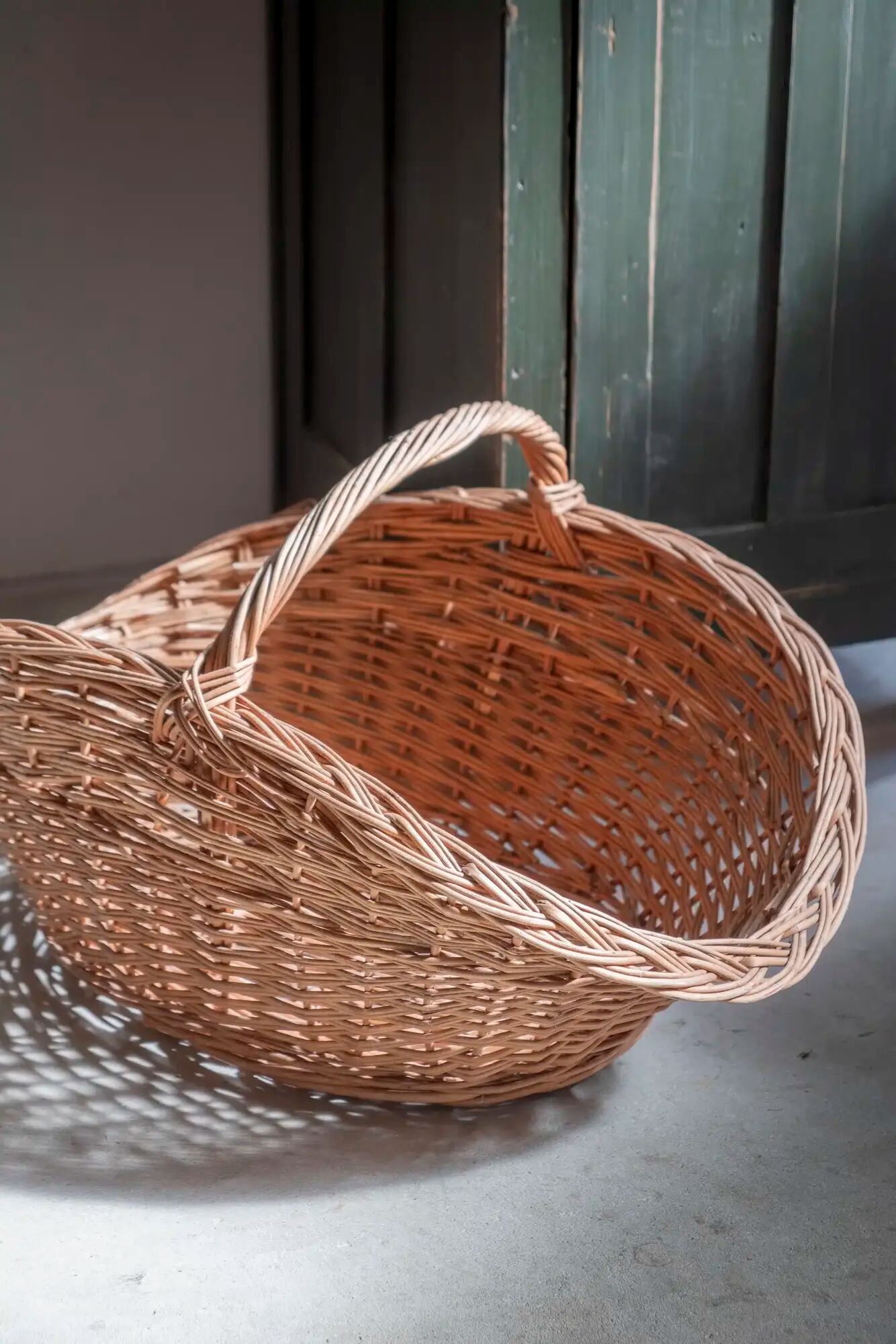 Panier à bois en osier « Josette »