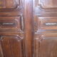 Old wardrobe of manor or castle XIXth in oak