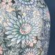 Large vintage ceramic flower table lamp, Italy, 1970s