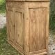 Small Parisian buffet with 2 doors and 2 drawers in light wood.