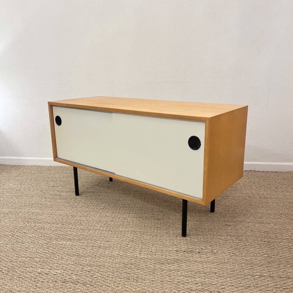 Kurt Thut small cabinet with sliding doors Switzerland 1950s