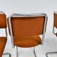 Set of 4 Mid-Century Gispen 101 Dining Chairs, 1940s