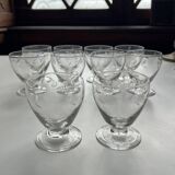 10 verre à vin ciselé 1960