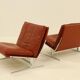 2 Easy Chairs Model BO 561 by Preben Fabricius & Jorgen Kastholm for BO-EX 1960s