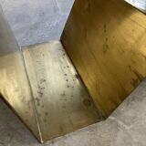 Addor 60s sculptural marble and brass coffee table