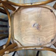 Chaises de bistrot anciennes (vers 1920). Ensemble de 6 pièces #1
