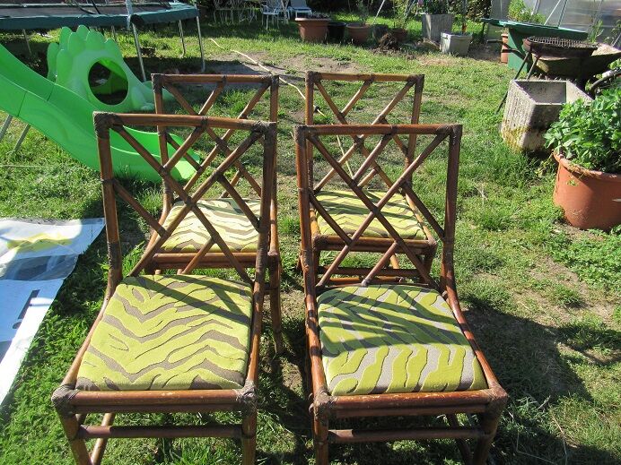 4 rattan chairs