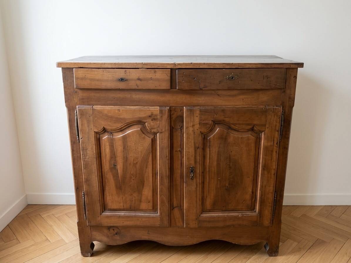 Antique storage furniture in solid walnut