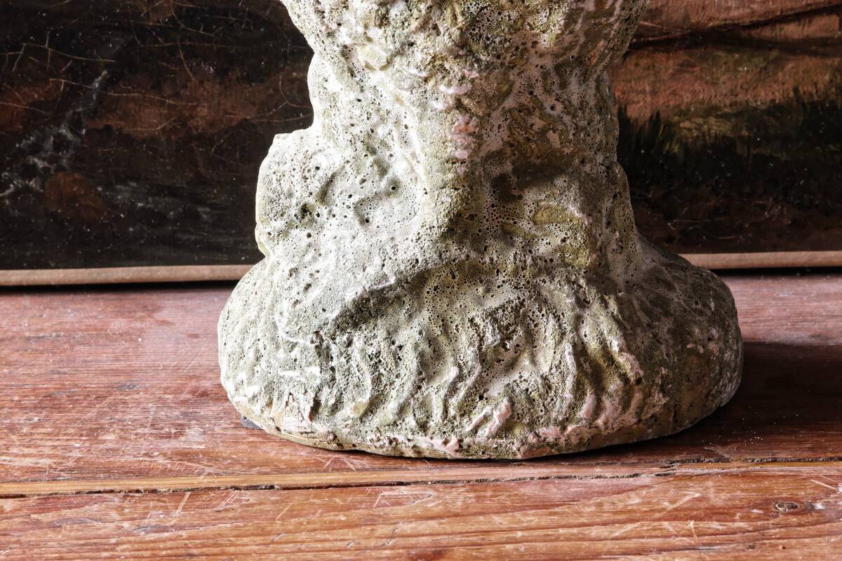 Antique enamelled terracotta rooster