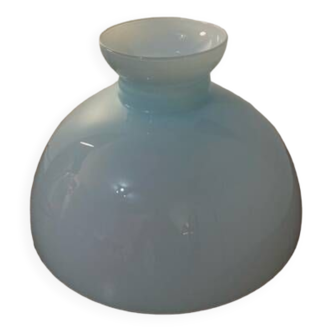 Globe vintage opaline pendant light pastel blue color