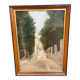 Oil painting on canvas city path 39x52cm