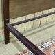 1930s English burl walnut bed