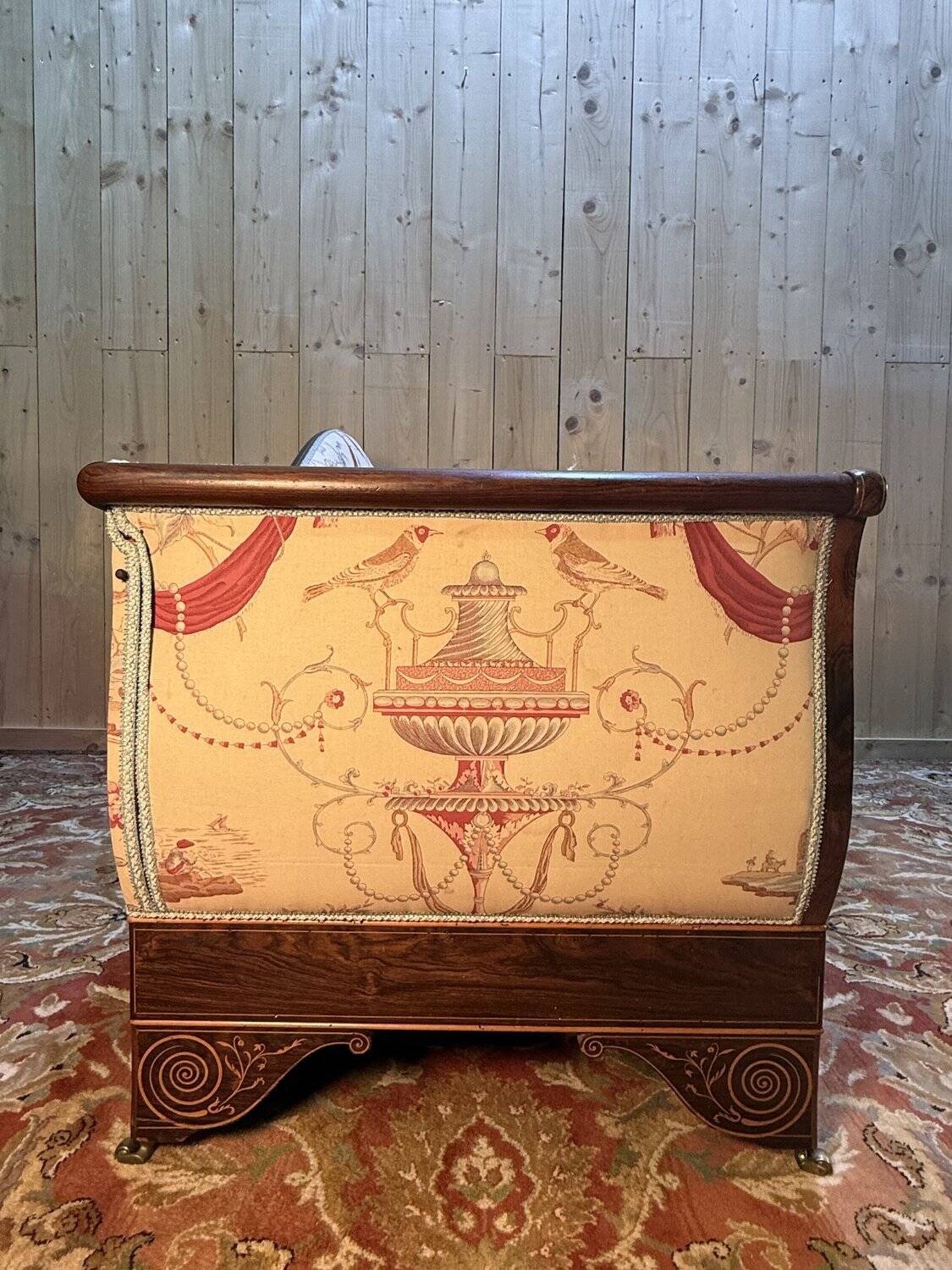 Charles X period Recamier bench