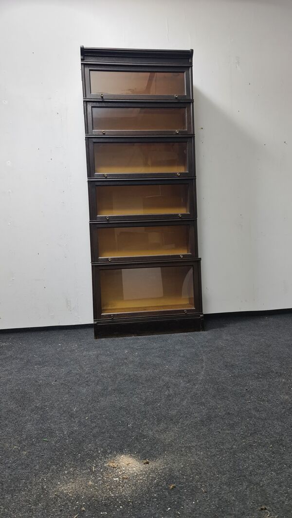 Étagère à livres Barristers en chêne vintage par Soennecken Allemagne