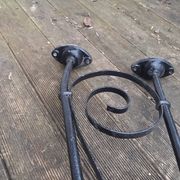grande lampe potence en fer forgé