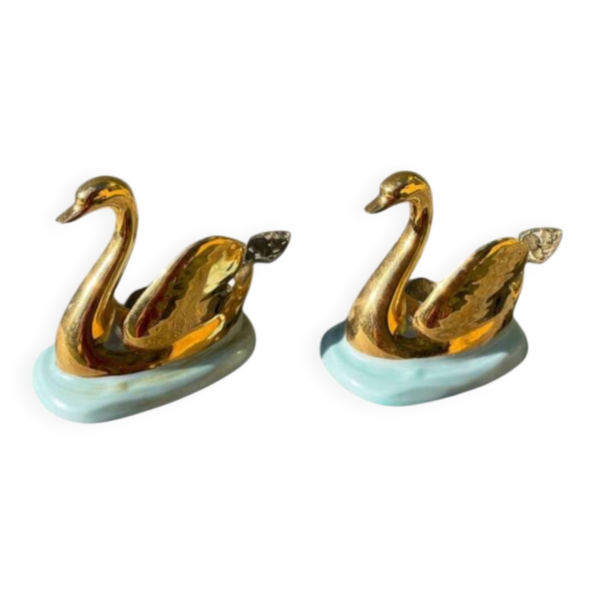 Limoges porcelain salt and pepper shakers with a bird motif