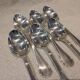 6 silver-plated soup spoons, Christofle Albi silversmith, 20.6cm