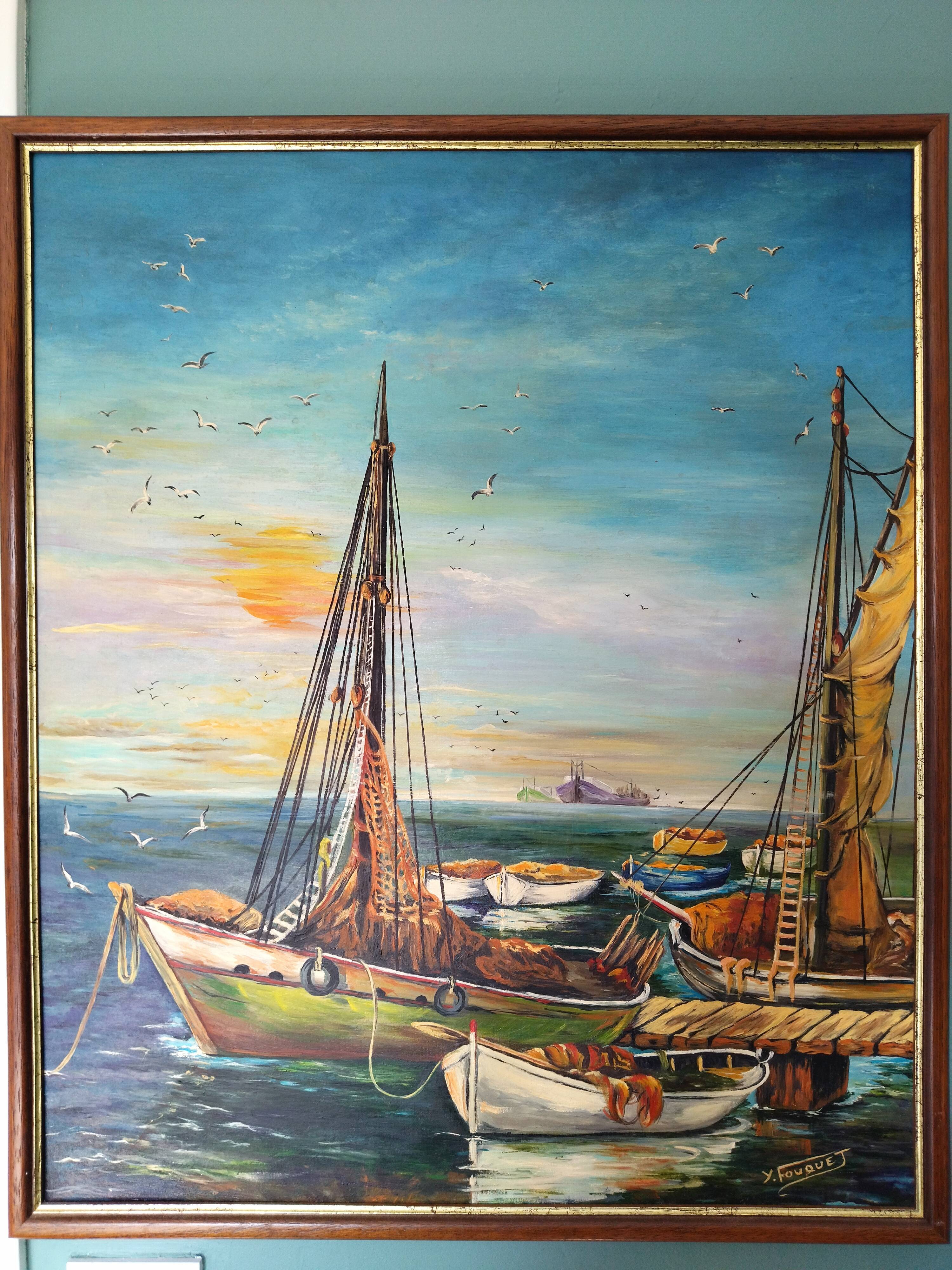 Painting the oil on canvas signed