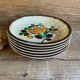 6 vintage Boch La Louvière “Corfou” soup plates