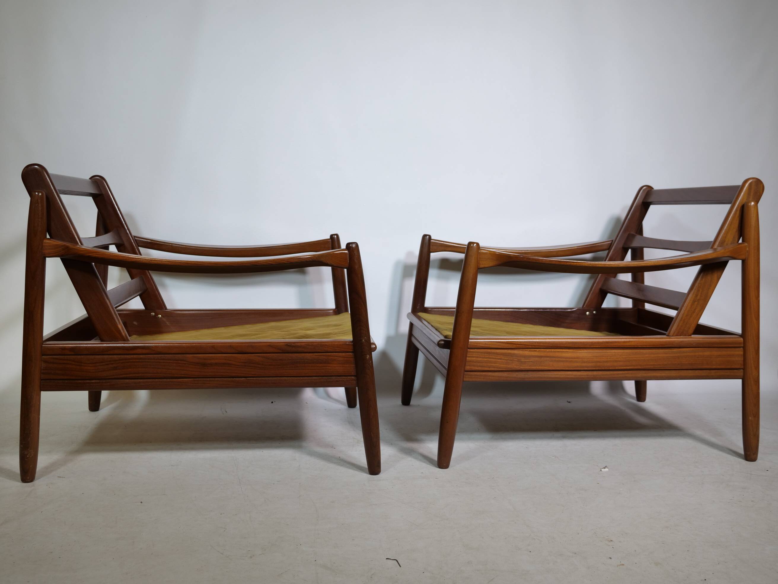 Mid-Century Design Teak Lounge Chairs from Denmark, Set of 2, 1960s