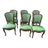 Six Chaises Classiques style néo- louis XV