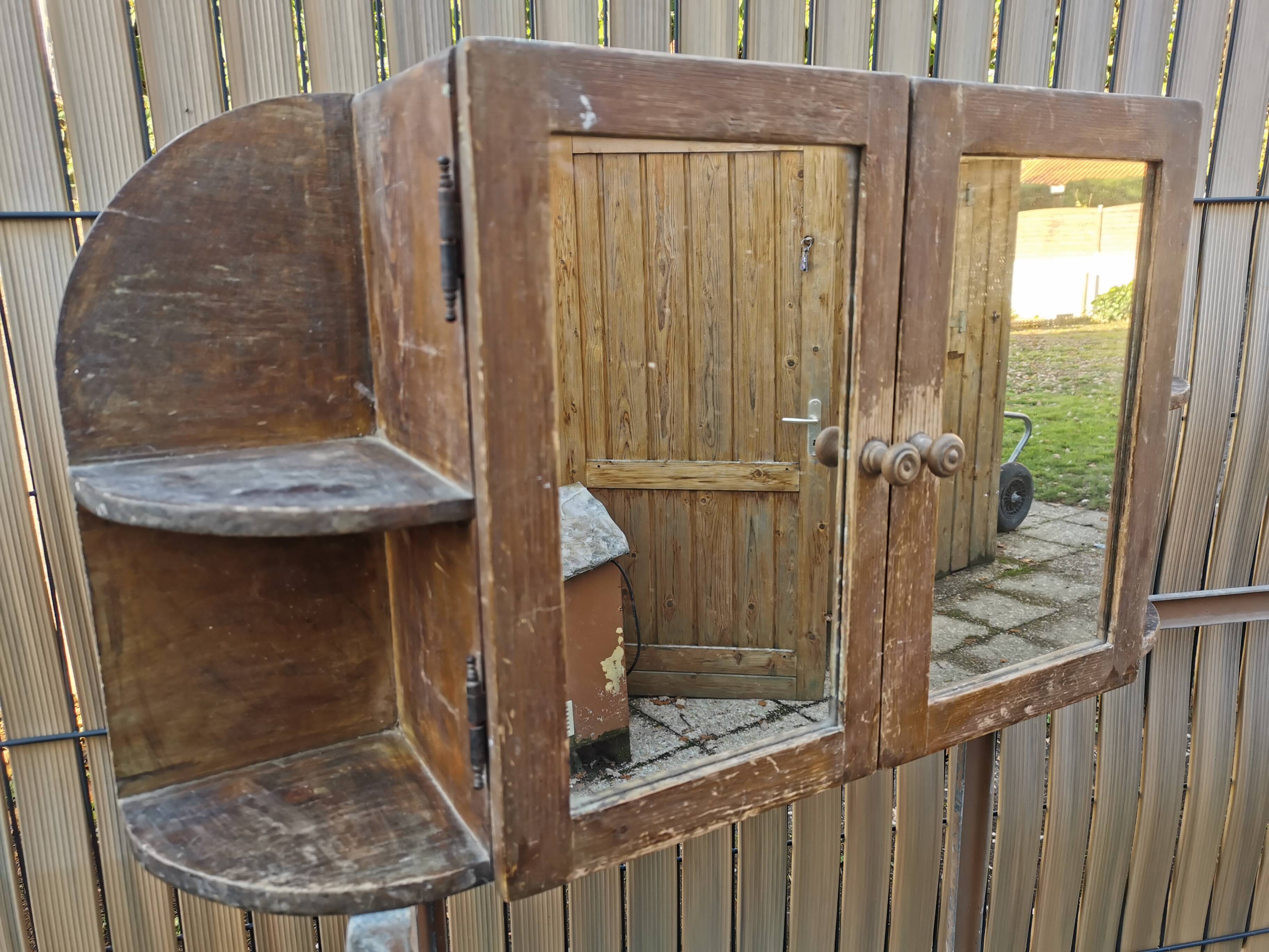 Wall shelf bathroom cabinet