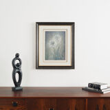 Painting „The White Flower”, Scandinavian design, 1970s