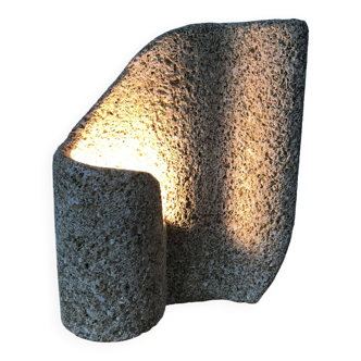 Sculpture lamp stone free form vintage dlg Tormos G. Esnault Crafts